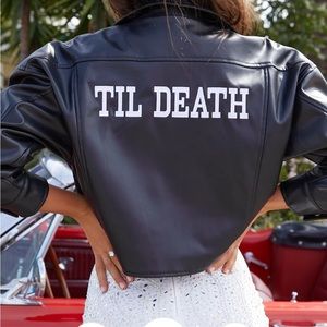 Till death 12th Tribe vegan leather jacket